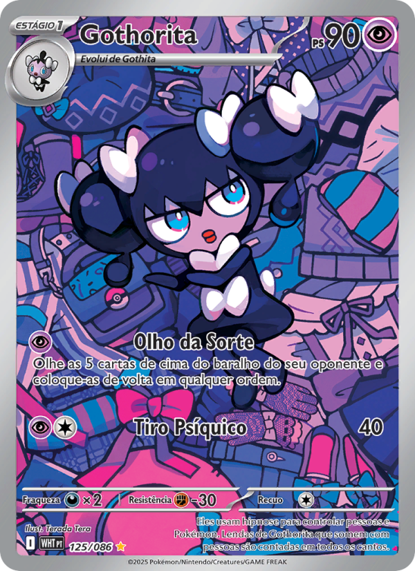 Gothorita 125 — Fogo Branco (Portuguese Pokémon TCG card)