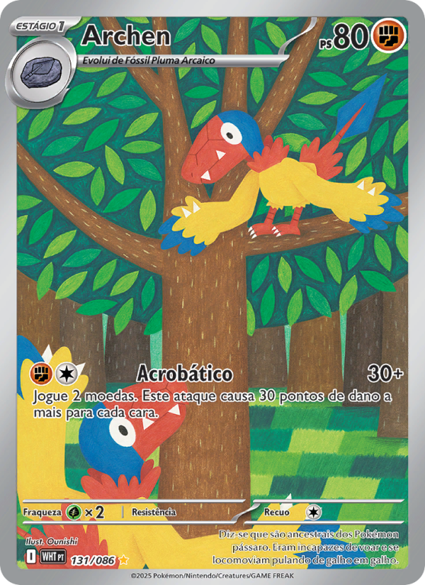 Archen 131 — Fogo Branco (Portuguese Pokémon TCG card)