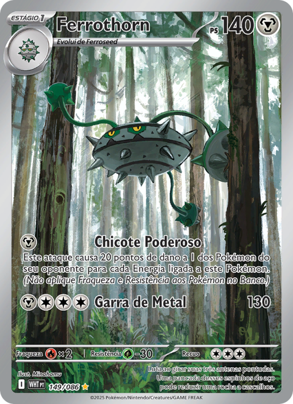 Ferrothorn 149 — Fogo Branco (Portuguese Pokémon TCG card)