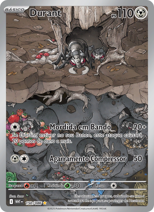 Durant 150 — Weiße Flammen (Portuguese Pokémon TCG card)