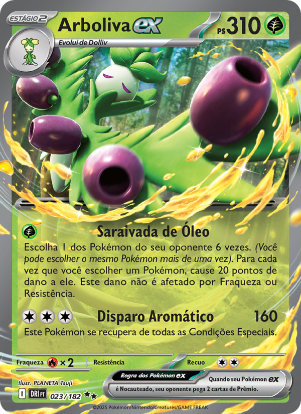 Arboliva ex 023 — Destined Rivals (Portuguese Pokémon TCG card)