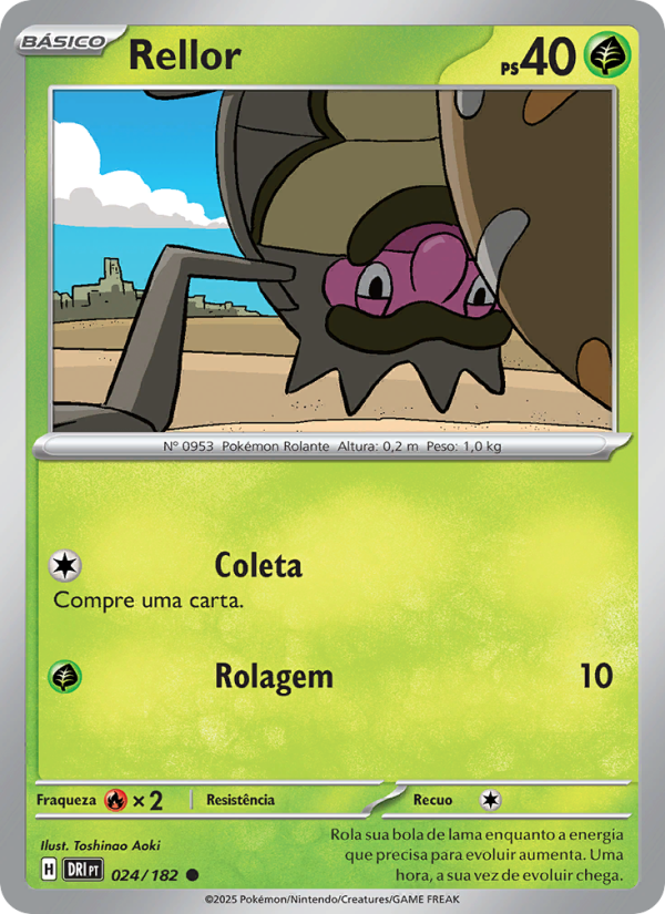 Rellor 024 — Destined Rivals (Portuguese Pokémon TCG card)