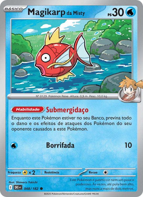 Magikarp da Misty 048 — Destined Rivals (Portuguese Pokémon TCG card)