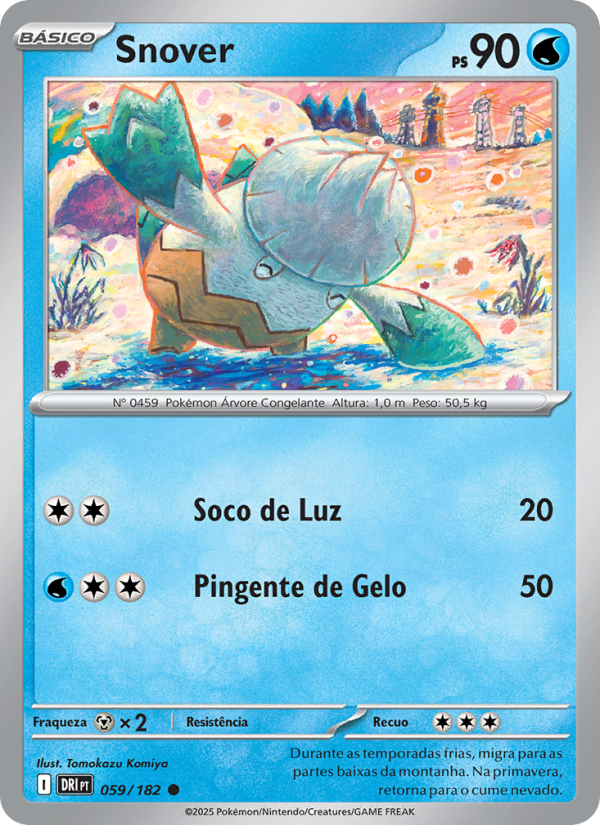 Snover 059 — Rivais Predestinados (Portuguese Pokémon TCG card)