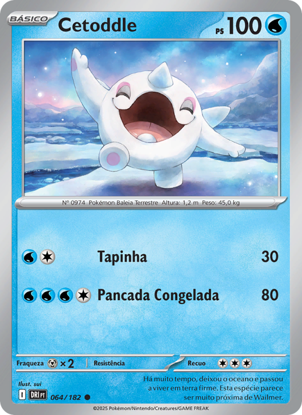 Cetoddle 064 — Rivais Predestinados (Portuguese Pokémon TCG card)