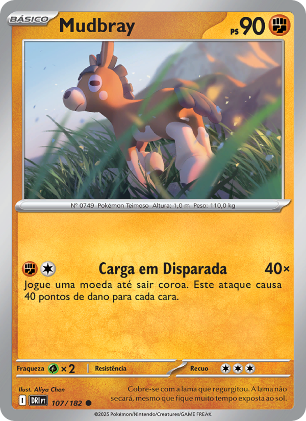 Mudbray 107 — Rivais Predestinados (Portuguese Pokémon TCG card)