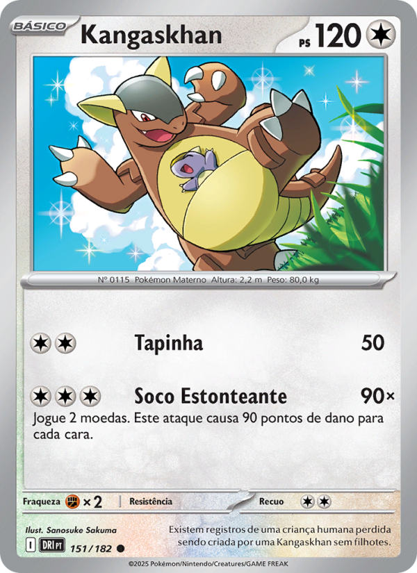 Kangaskhan 151 — Rivais Predestinados (Portuguese Pokémon TCG card)