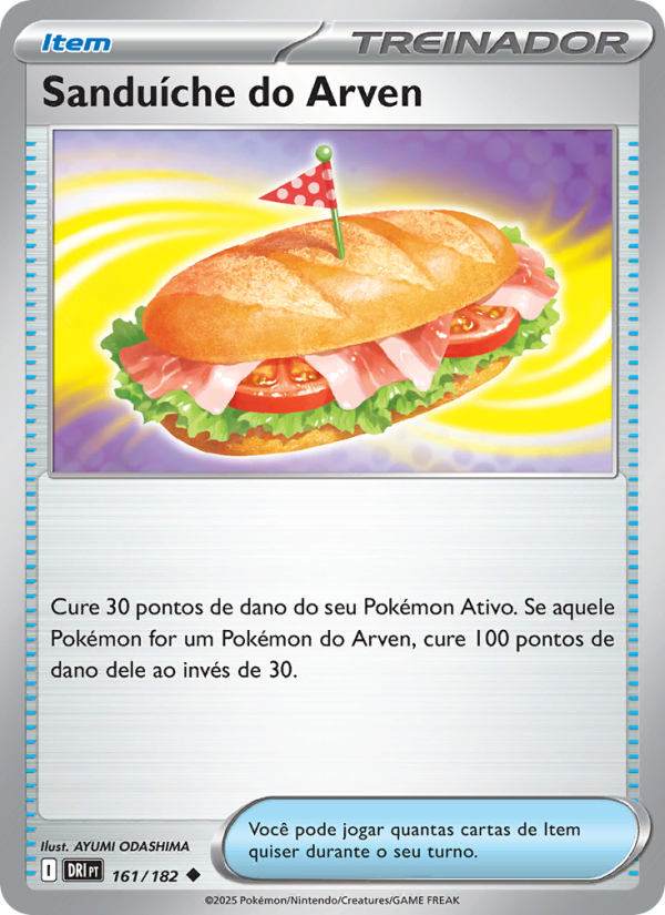Sanduíche do Arven 161 — Rivais Predestinados (Portuguese Pokémon TCG card)