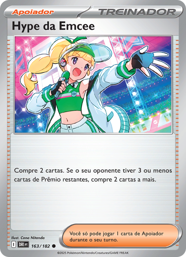 Hype da Emcee 163 — Destined Rivals (Portuguese Pokémon TCG card)