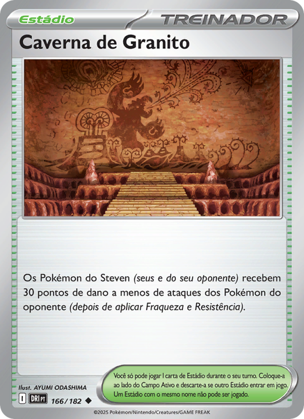Caverna de Granito 166 — Rivais Predestinados (Portuguese Pokémon TCG card)