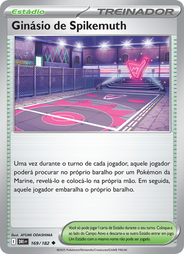 Ginásio de Spikemuth 169 — Rivais Predestinados (Portuguese Pokémon TCG card)