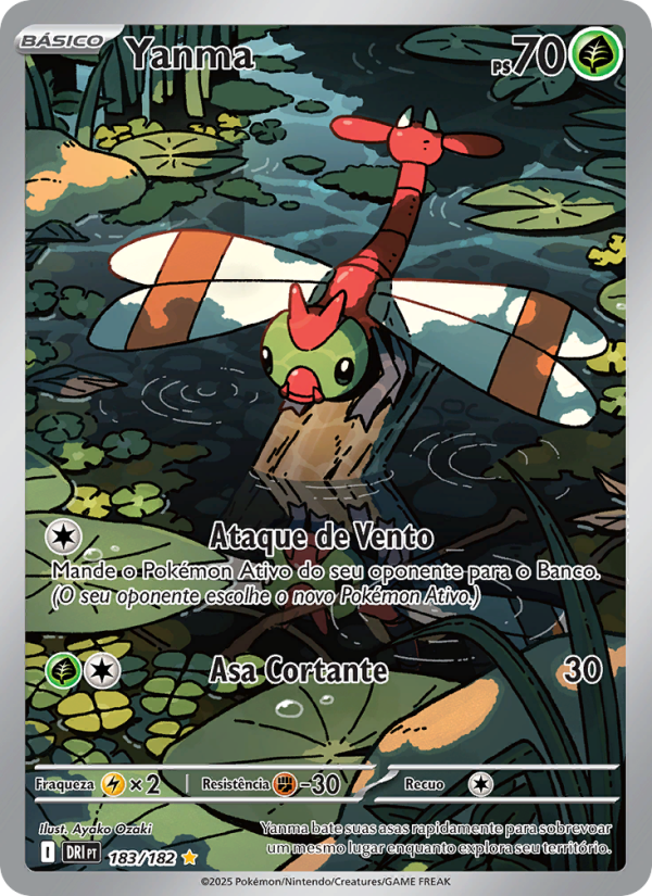 Yanma 183 — Rivais Predestinados (Portuguese Pokémon TCG card)