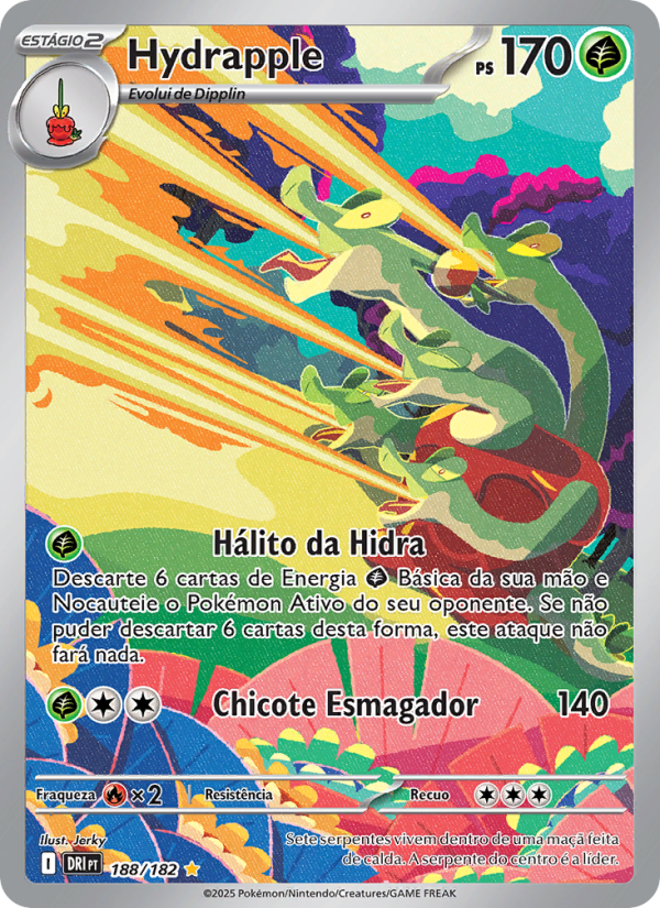 Hydrapple 188 — Destined Rivals (Portuguese Pokémon TCG card)