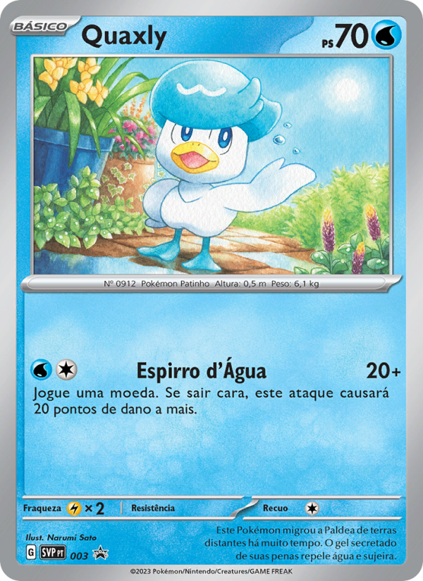 Quaxly 003 — SVP Black Star Promos (Portuguese Pokémon TCG card)