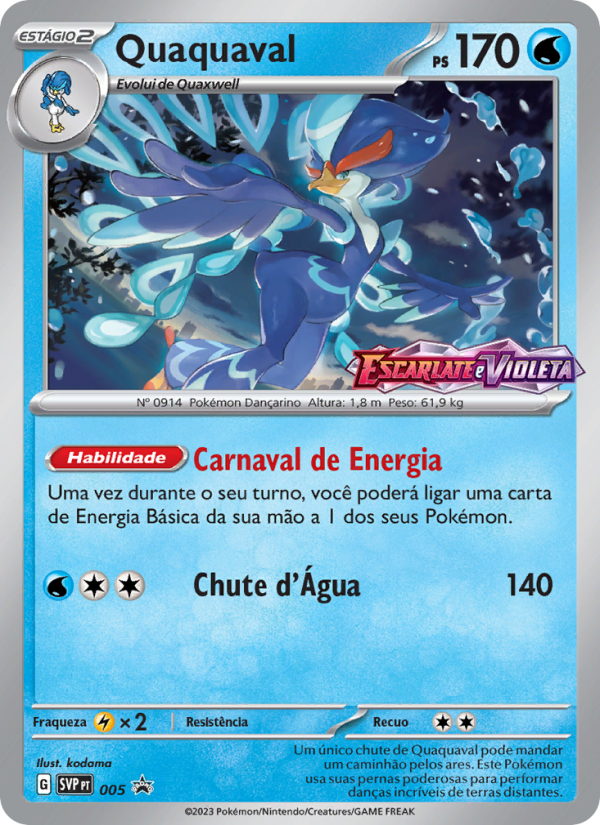Quaquaval 005 — SVP Black Star Promos (Portuguese Pokémon TCG card)