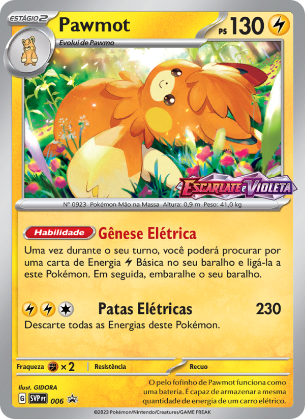 Pawmot 006 — SVP Black Star Promos (Portuguese Pokémon TCG card)