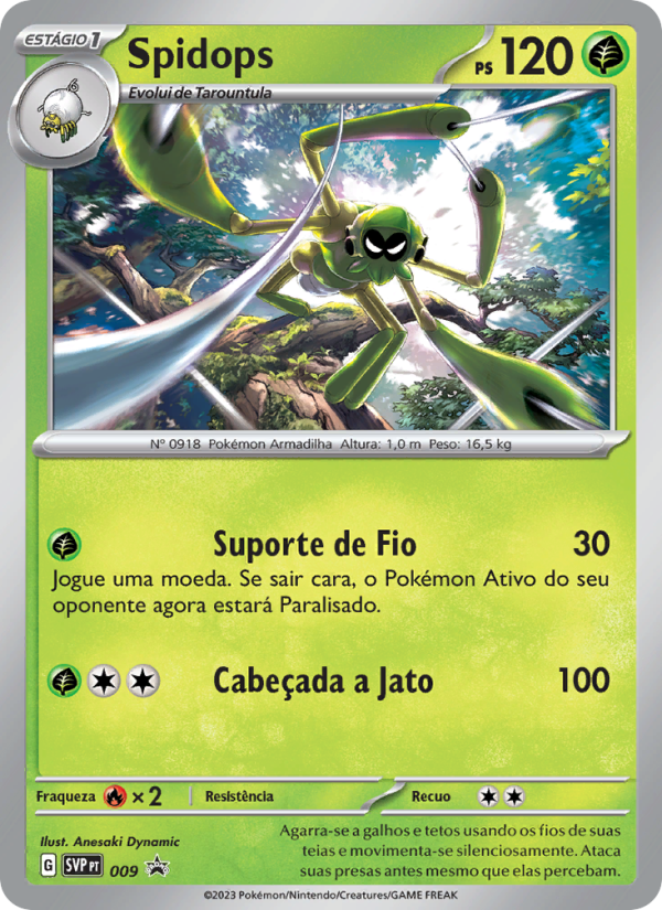 Spidops 009 — SVP Black Star Promos (Portuguese Pokémon TCG card)