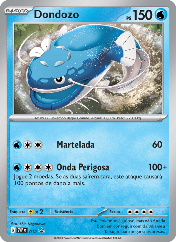 Dondozo 012 — SVP Black Star Promos (Portuguese Pokémon TCG card)