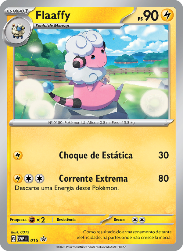 Flaaffy 015 — SVP Black Star Promos (Portuguese Pokémon TCG card)