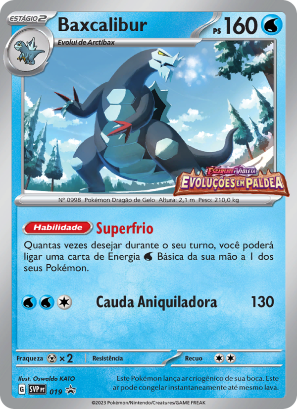 Baxcalibur 019 — SVP Black Star Promos (Portuguese Pokémon TCG card)