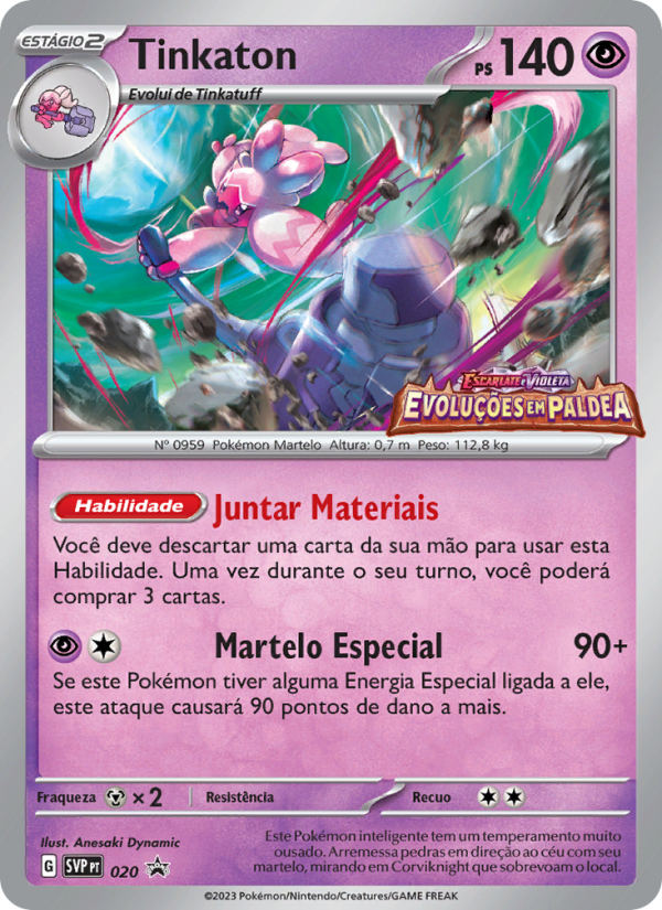 Tinkaton 020 — SVP Black Star Promos (Portuguese Pokémon TCG card)