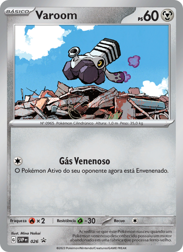Varoom 026 — SVP Black Star Promos (Portuguese Pokémon TCG card)