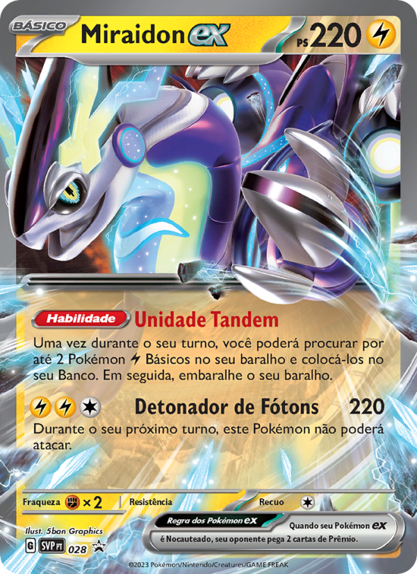Miraidon ex 028 — SVP Black Star Promos (Portuguese Pokémon TCG card)