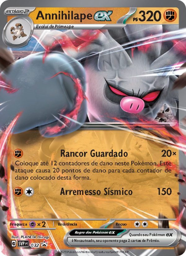 Annihilape ex 032 — SVP Black Star Promos (Portuguese Pokémon TCG card)