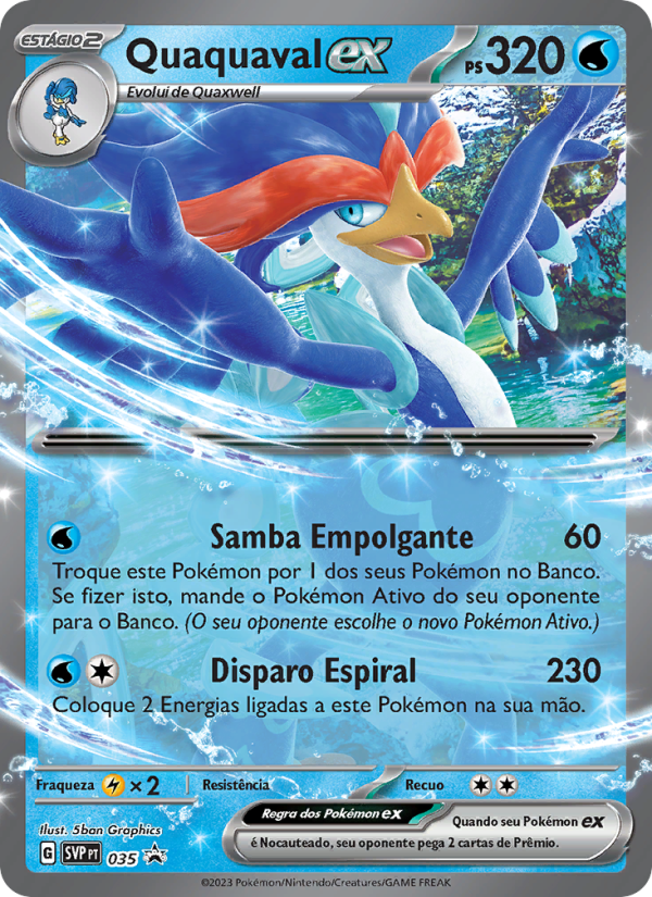 Quaquaval ex 035 — SVP Black Star Promos (Portuguese Pokémon TCG card)