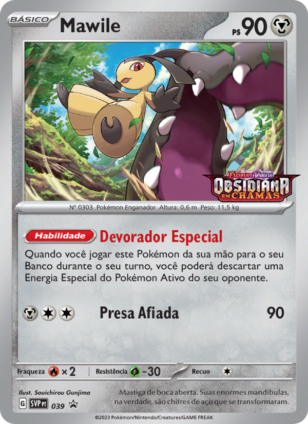 Mawile 039 — SVP Black Star Promos (Portuguese Pokémon TCG card)