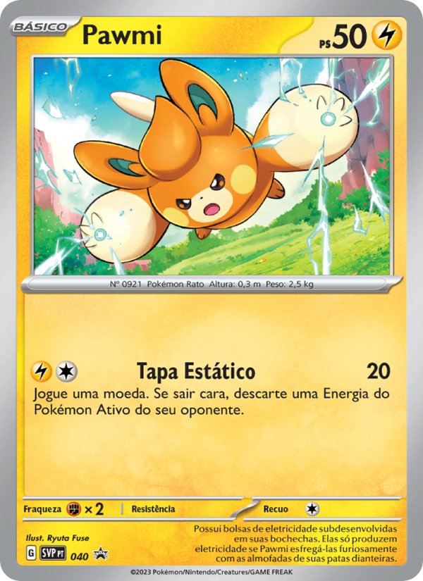 Pawmi 040 — SVP Black Star Promos (Portuguese Pokémon TCG card)