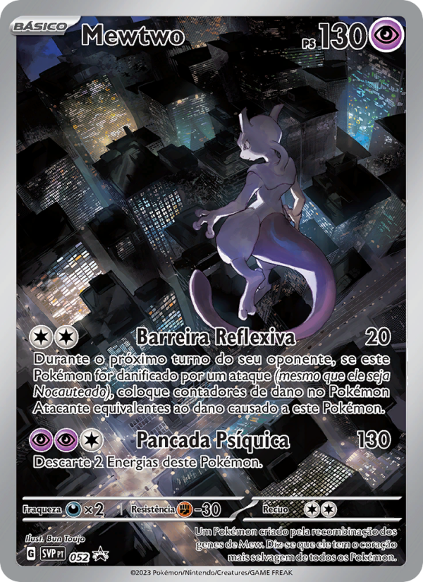 Mewtwo 052 — SVP Black Star Promos (Portuguese Pokémon TCG card)