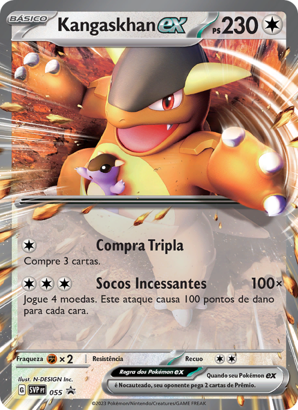 Kangaskhan ex 055 — SVP Black Star Promos (Portuguese Pokémon TCG card)