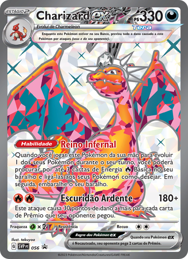 Charizard ex 056 — SVP Black Star Promos (Portuguese Pokémon TCG card)