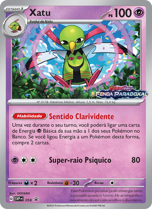 Xatu 059 — SVP Black Star Promos (Portuguese Pokémon TCG card)
