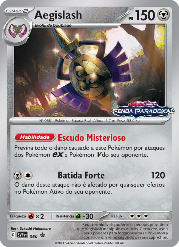 Aegislash 060 — SVP Black Star Promos (Portuguese Pokémon TCG card)