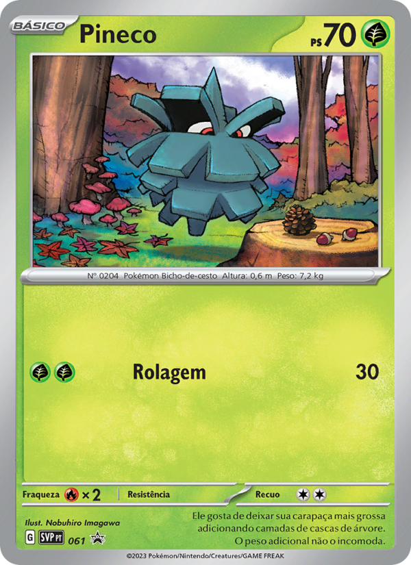 Pineco 061 — SVP Black Star Promos (Portuguese Pokémon TCG card)