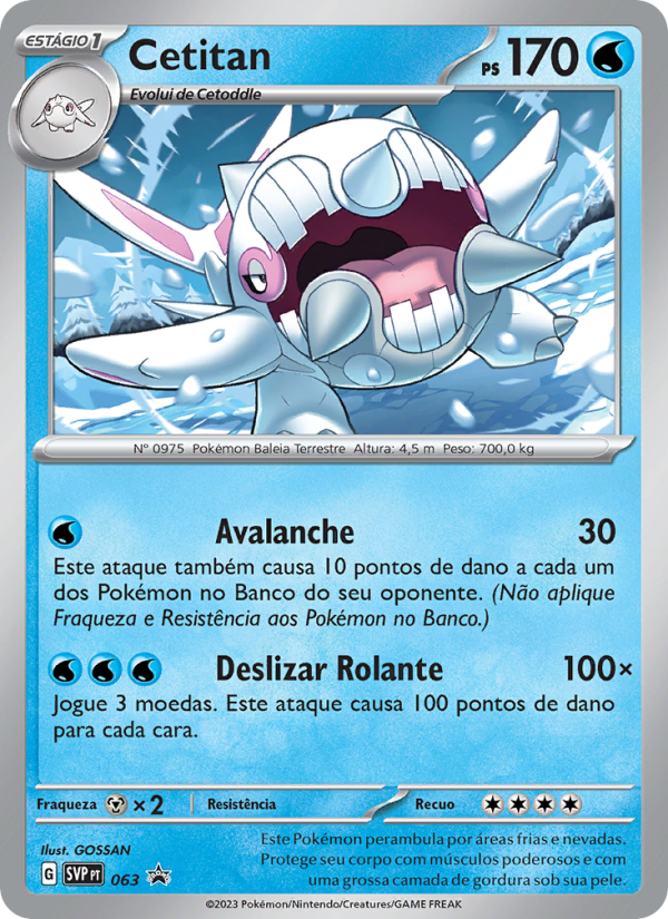 Cetitan 063 — SVP Black Star Promos (Portuguese Pokémon TCG card)