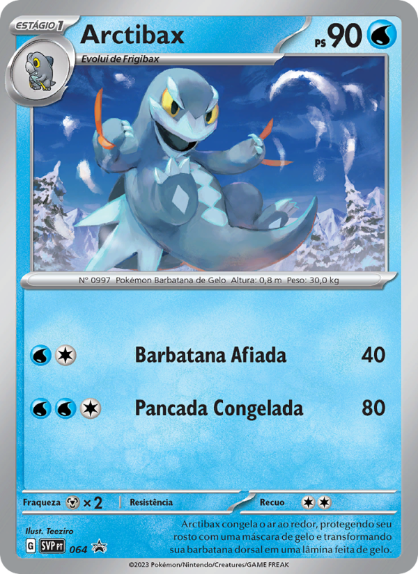 Arctibax 064 — SVP Black Star Promos (Portuguese Pokémon TCG card)