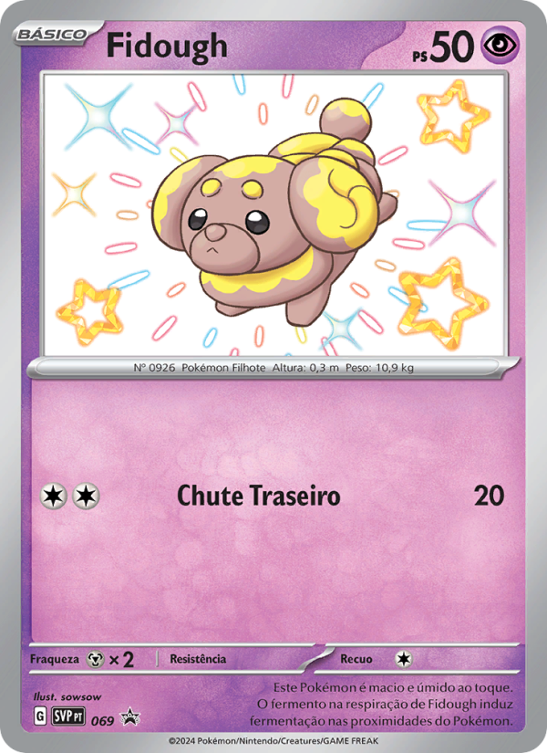 Fidough 069 — SVP Black Star Promos (Portuguese Pokémon TCG card)