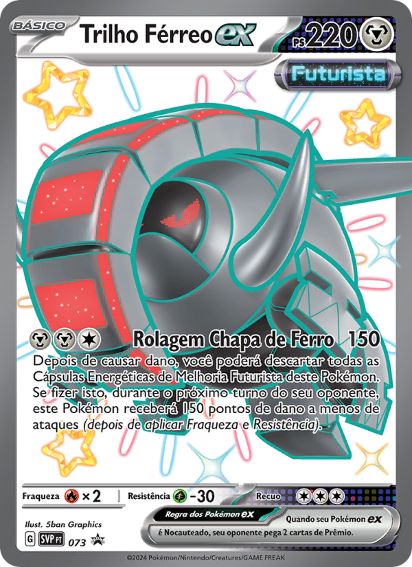 Trilho Férreo ex 073 — SVP Black Star Promos (Portuguese Pokémon TCG card)