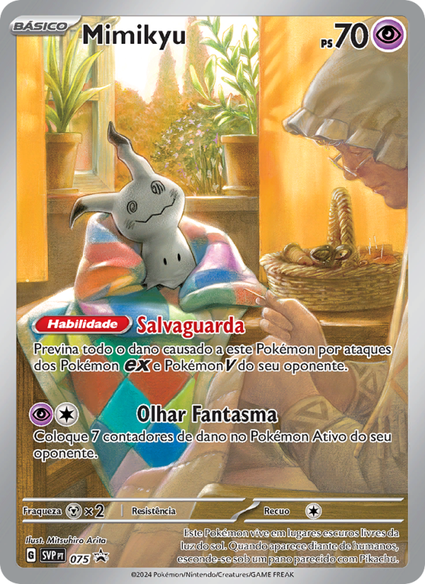 Mimikyu 075 — SVP Black Star Promos (Portuguese Pokémon TCG card)
