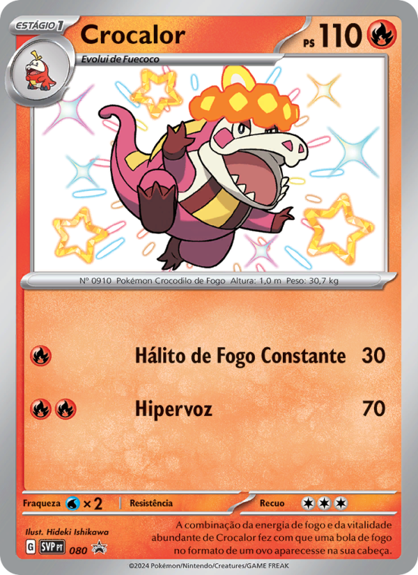Crocalor 080 — SVP Black Star Promos (Portuguese Pokémon TCG card)