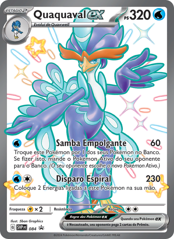 Quaquaval ex 084 — SVP Black Star Promos (Portuguese Pokémon TCG card)