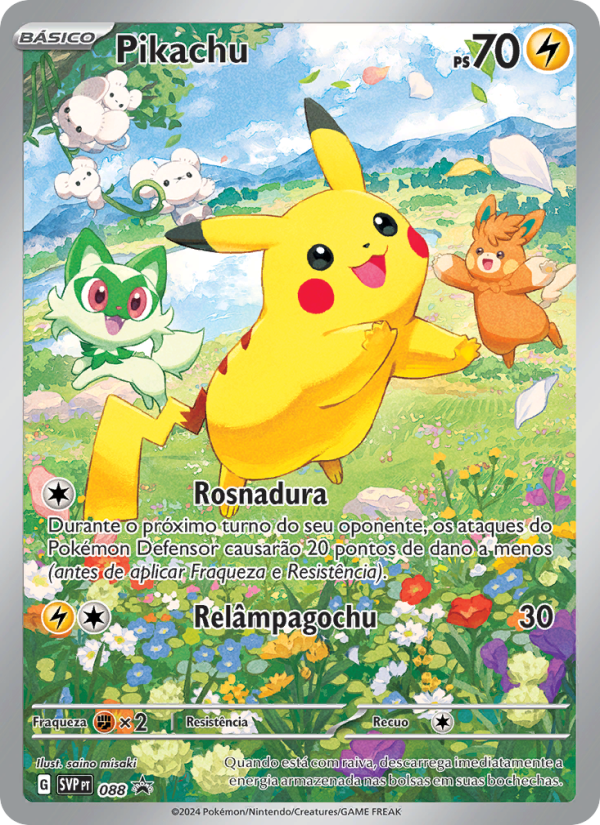 Pikachu 088 — SVP Black Star Promos (Portuguese Pokémon TCG card)