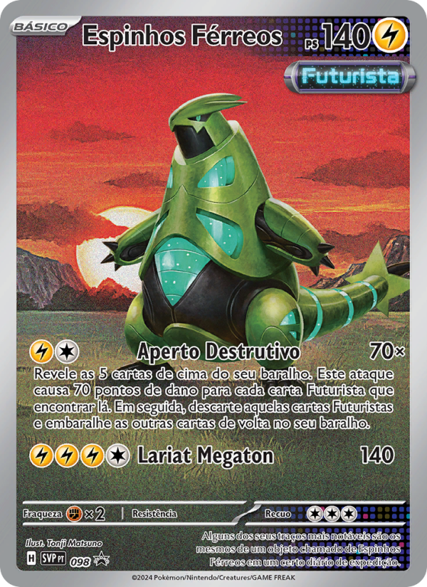 Espinhos Férreos 098 — SVP Black Star Promos (Portuguese Pokémon TCG card)