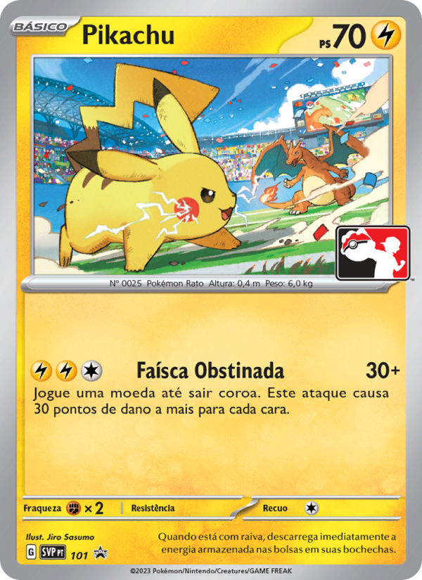 Pikachu 101 — SVP Black Star Promos (Portuguese Pokémon TCG card)