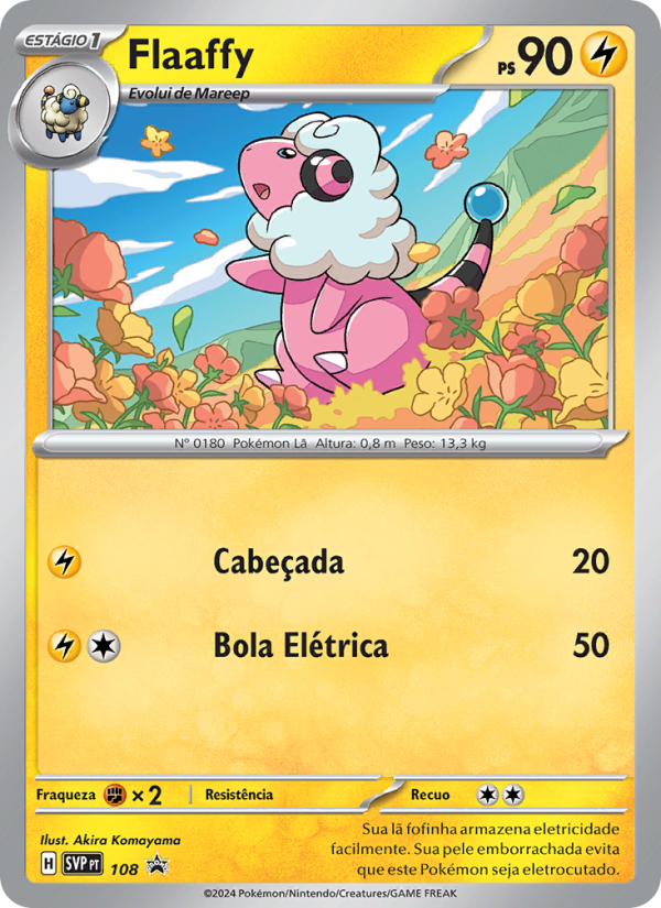Flaaffy 108 — SVP Black Star Promos (Portuguese Pokémon TCG card)