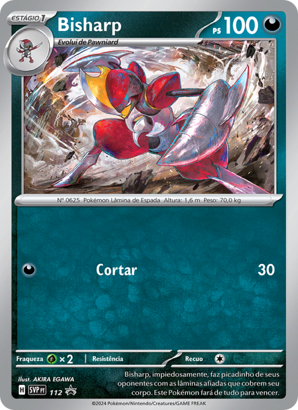Bisharp 112 — SVP Black Star Promos (Portuguese Pokémon TCG card)