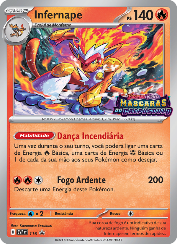 Infernape 116 — SVP Black Star Promos (Portuguese Pokémon TCG card)